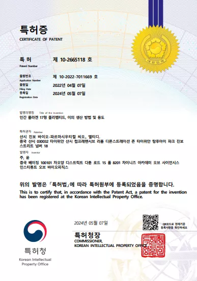XVII型韩国专利